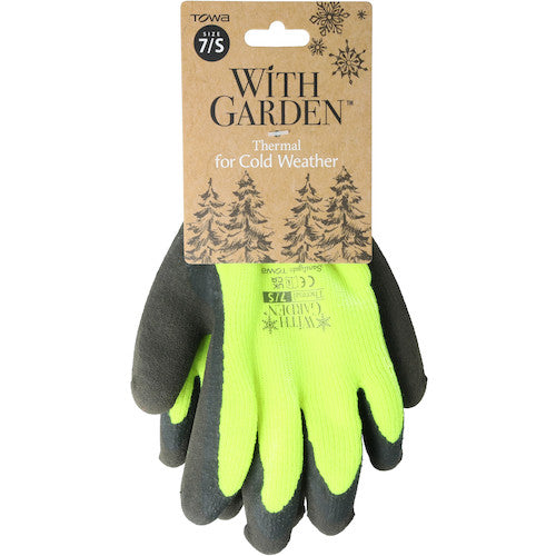 Towaron Cold Weather Gloves WithGarden Thermal Lemon Yellow 7/S W375-7S 1 Pair
