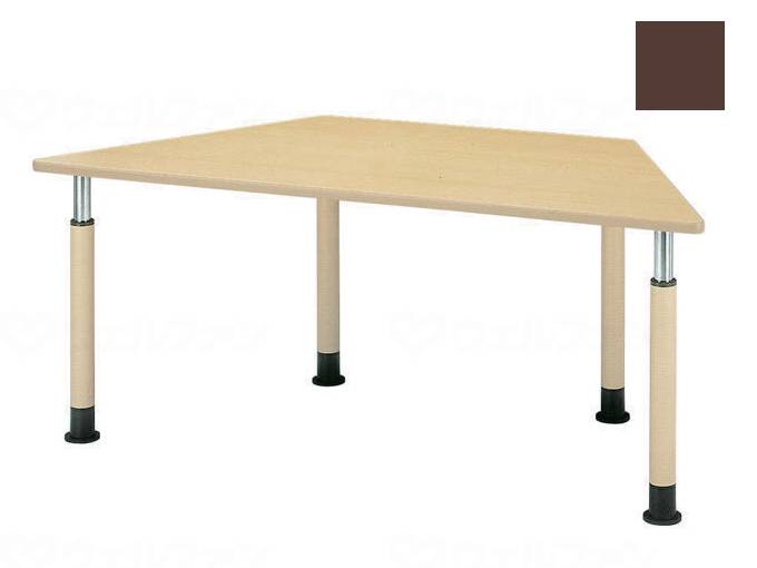 オフィス・ラボ昇降式テーブル 4Rタイプ キャスターなし 台型 ダーク 180×90(cm)