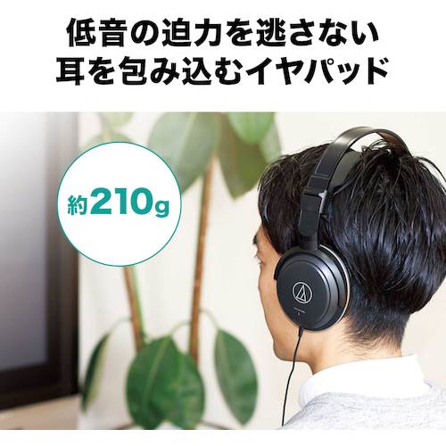 Audio-Technica Dynamic Headphones ATH-AVC200 1 piece