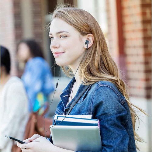 Audio-Technica Earphones with Microphone ATH-C200IS BL 1 piece