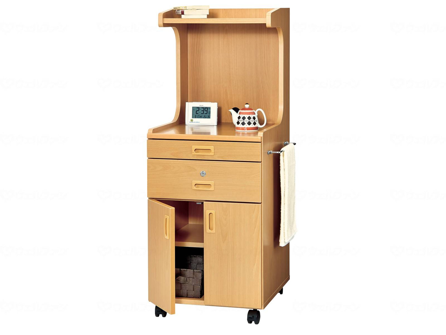 Office Lab Bedside Table Natural Medium Type