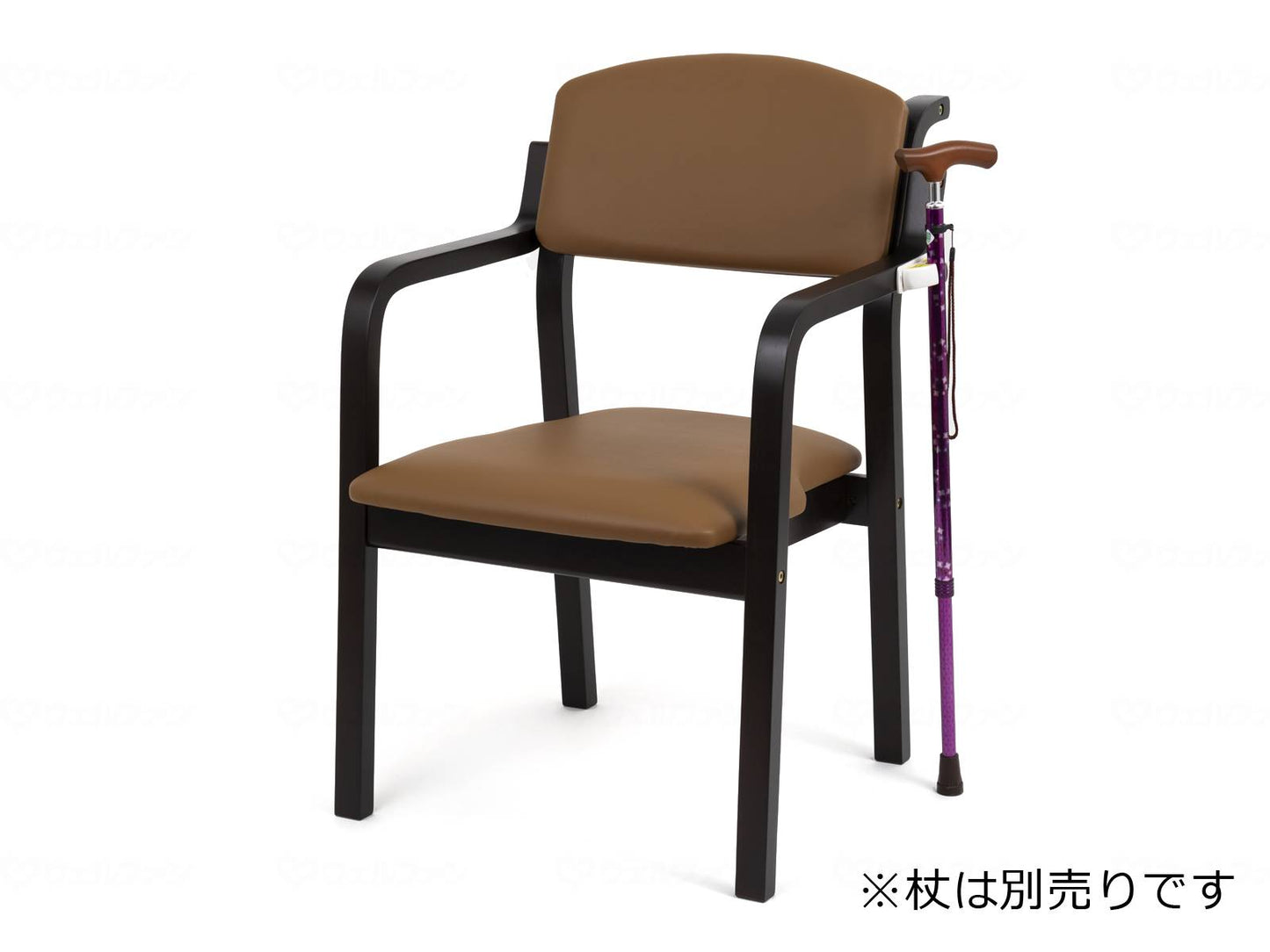 Office Lab Econo Chair Woody Uncoated Dark Frame/Brown