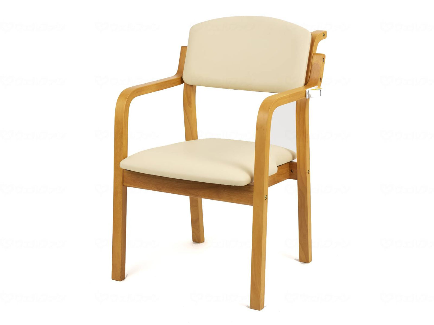 Office Lab Econo Chair Woody Uncoated Natural Frame/Ivory