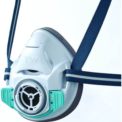 シゲマツ 防じん・防毒マスク TW01C ホワイト M TW01C-WH-M 1 個