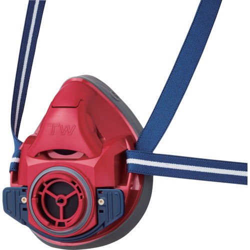 シゲマツ 防じん・防毒マスク TW01C レッド M TW01C-RD-M 1 個