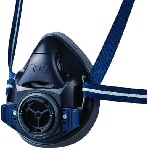 シゲマツ 防じん・防毒マスク TW01C ブラック M TW01C-BK-M 1 個