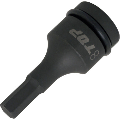 TOP インパクトレンチ用ヘキサゴンソケット 差込角12.7mm 対辺8mm PHB-408 1 個