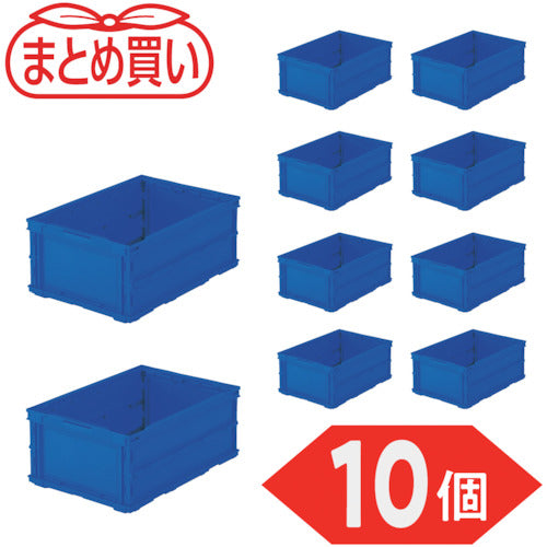 TRUSCO 【정리 사】 오리콘 얇은 접이식 컨테이너 30L 다크 블루 10 개 TR-O30B-DB-10P 1 S