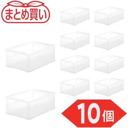 TRUSCO 【まとめ買い】オリコン 薄型折りたたみコンテナスケルコン 40L 10個 TSK-O40B-TM-10P 1 S