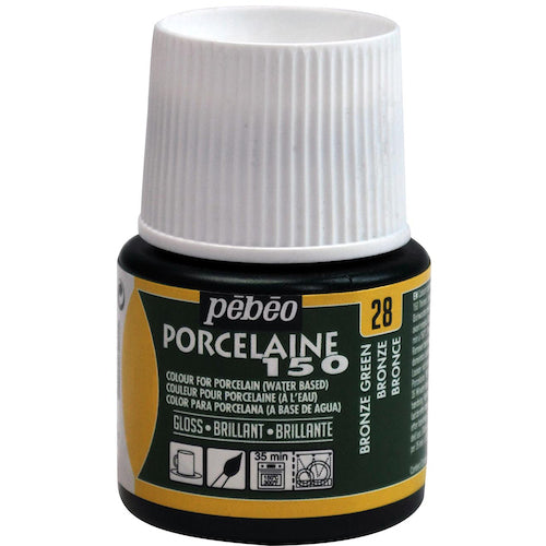 Pebeo Porcelain 150 Bronze Green 28 024028 1 piece