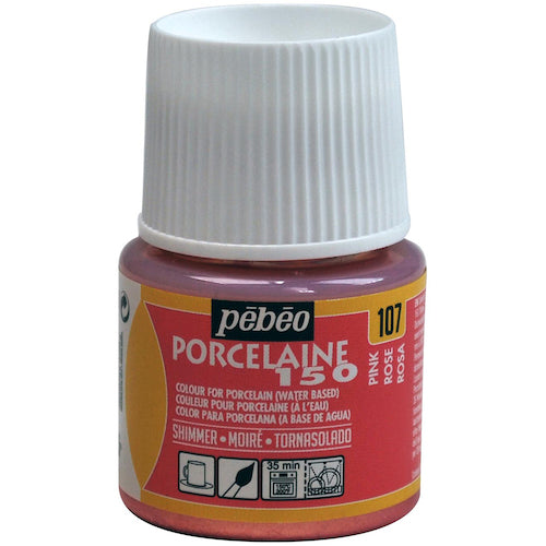 Pebeo Porcelain 150 Shimmer Shimmer Pink 107 024107 1 piece