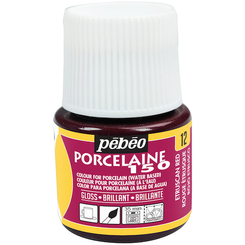 Pebeo Porcelain 150 Etruria Red 12 024012 1 piece