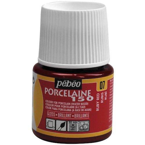 Pebeo Porcelain 150 Ruby Red 07 024007 1 piece
