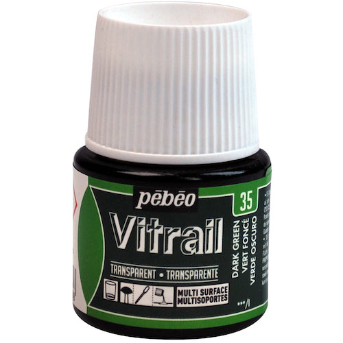 Pebeo Vitrail 45ml No. 35 Dark Green 050035 1 piece