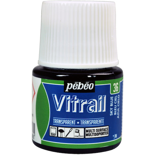 Pebeo Vitrail 45ml No. 36 Sky Blue (Light Blue) 050036 1 piece