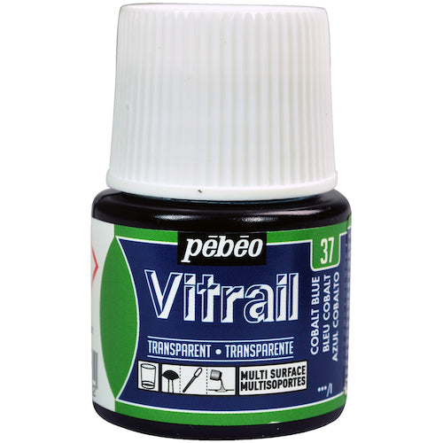 Pebeo Vitrail 45ml No. 37 Cobalt Blue 050037 1 piece