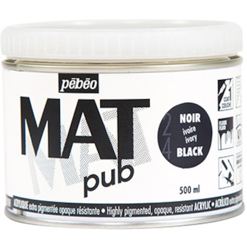 ペベオ マットピュブ 500ml NO.24 アイボリーブラック 257024 1 本