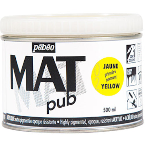 ペベオ マットピュブ 500ml NO.02 プライマリーイエロー 257002 1 本
