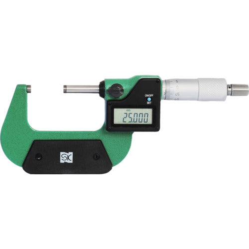 SK 디지털 외측 마이크로미터 QEM133-50 측정 범위 25~50mm QEM133-50 1대