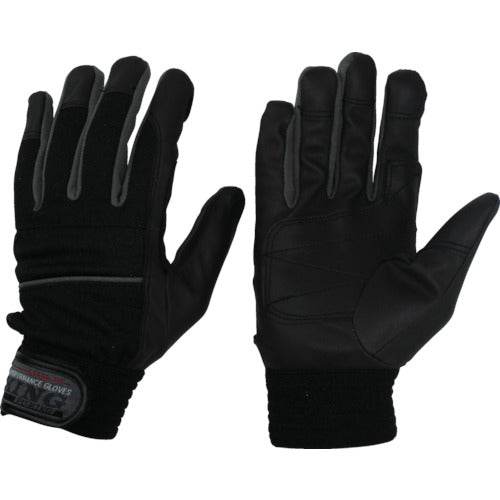 Otafuku PU King Black x Gray L K-17-BK/GR-L 1 pair