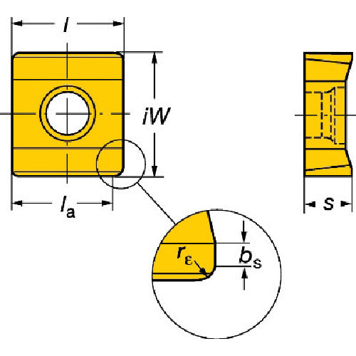 サンドビック 【売切り廃番】サンドビック コロミル331用チップ 1030 1030 N331.1A-08 45 08H-WL 10 個