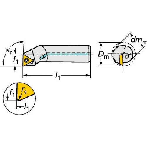 Sandvik Coromant 111 Positive Insert Boring Bit (480) A08H-STFPR 06-R 1 piece