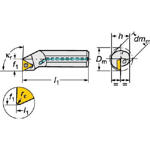 Sandvik Coromant 111 Positive Insert Boring Bit (480) A08K-STFPL 06 1 piece