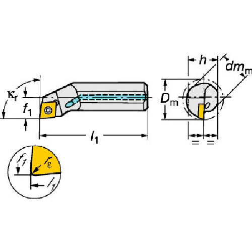 Sandvik Coromant 111 Positive Insert Boring Bit (480) A10K-SCLPL 06 1 piece