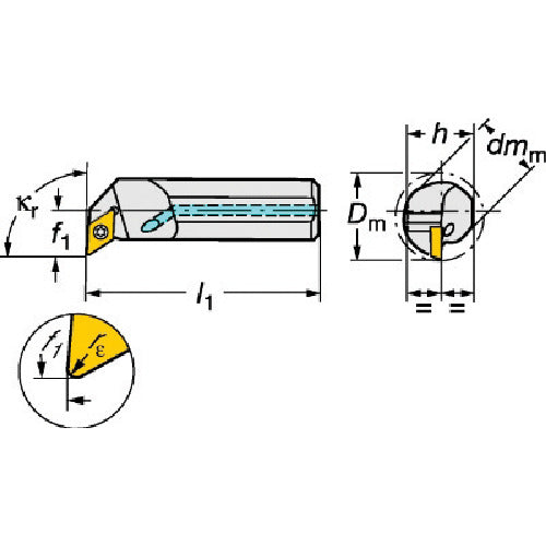 Sandvik Coromant 111 Positive Insert Boring Bit (480) A10K-SDUPR 07-E 1 piece