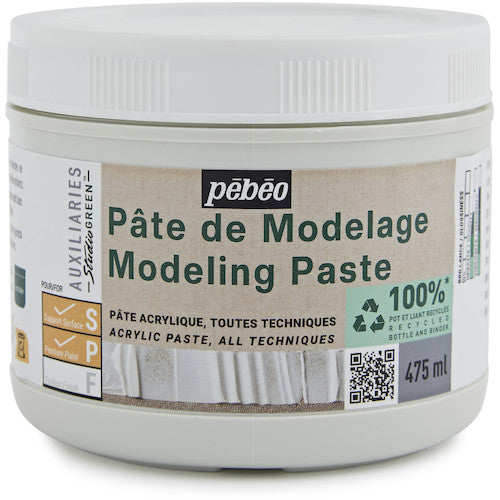 Pebeo Studio Green Acrylic Modelling Paste 475ml 818665 1 bottle