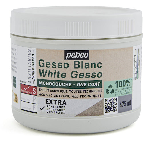 ペベオ スチューディオ グリーン アクリリック ワンコートジェッソ 475ml 818615 1 個