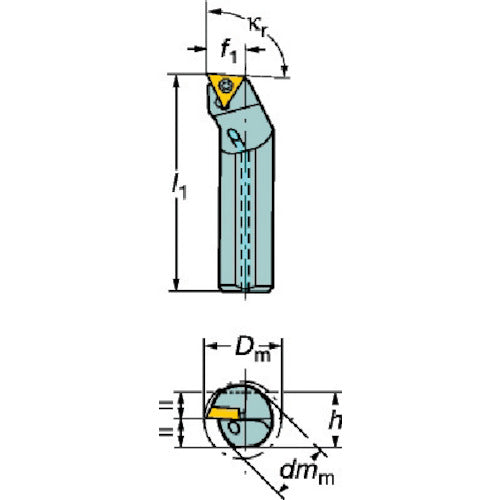 Sandvik Coromant 107 Positive Insert Boring Bit (210) A06FSTFCL06 1 piece