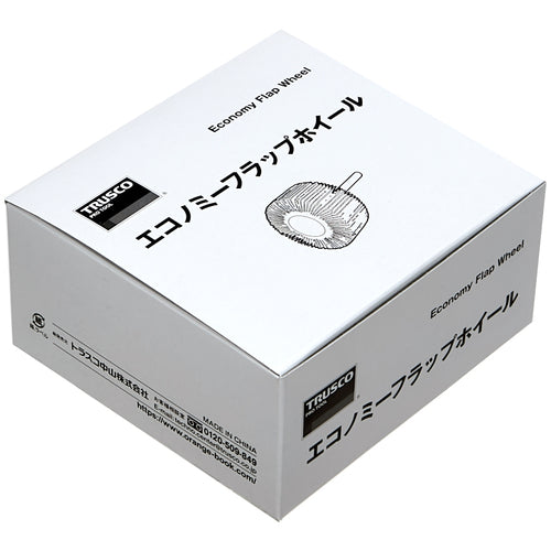 TRUSCO エコノミーフラップホイール 軸径6mm 外径50X幅25X軸長35 #100(5個入) EF5025-100 1 箱