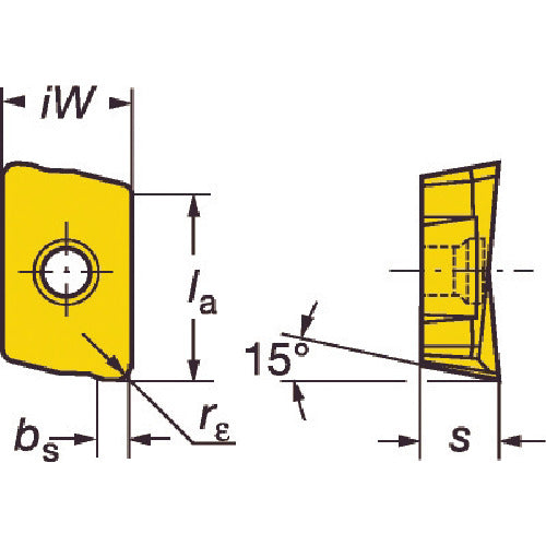 サンドビック 【売切り廃番】サンドビック コロミル390用チップ 1030 1030 R390-180612M-PMR 10 個