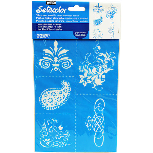 Pebeo Silk Screen Stencil Type A5 Arabic Arabesque Pattern 329603 1 Piece