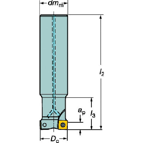 サンドビック コロミル490エンドミル(455) 490-063A32-14L 1 台