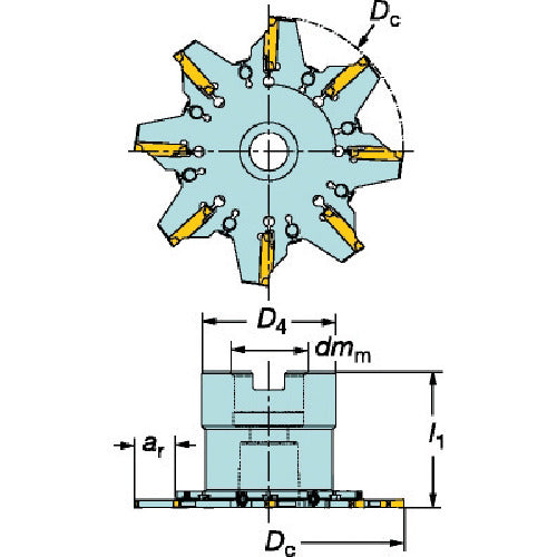 サンドビック コロミル329カッター(450) 329-100Q22-E 1 台