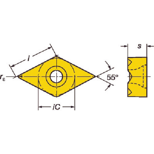 Sandvik Coromant TR turning positive insert (620) 7015 TR-DC1308S01020F 5 pieces