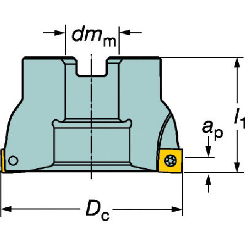 샌드빅 콜로밀 490 커터(455) 490-063Q22-14M 1대