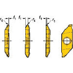 샌드빅 코로컷 XS 홈 홈 가공용 칩(325) 1025 MATR360-C 5개