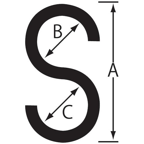 Nissa Chain Single Pipe Hook S Type Iron Vinyl Coat Stone Gray Finished Diameter 6mm (Wire Diameter 5mm) 130mm A-1007 1 Piece