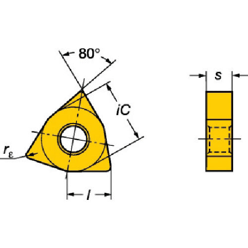Sandvik T-Max P turning negative insert (110) 2025 WNMG 06 04 08-MM 10 pieces