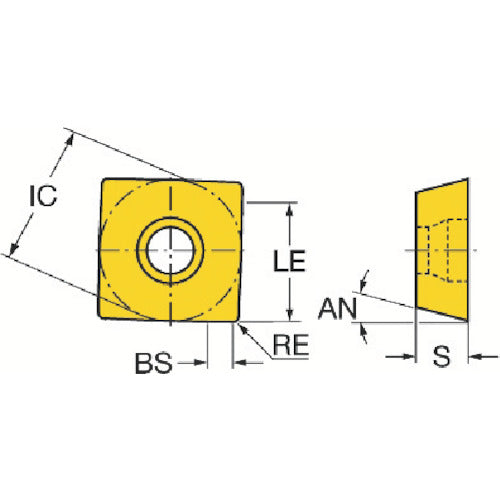 샌드빅 콜로밀 490 밀링 가공용 칩(355) 3330 490R-08T304M-KL 10개