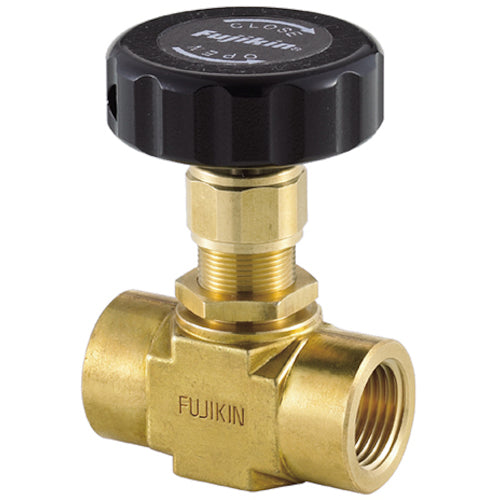 Fujikin Brass Needle Valve 4.9MPa PDS-15 PDS-15B-SH-R 1 pc