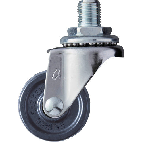 Hammer A series, screw-in, free-moving, UNF1/2, elastomer wheel, 40mm, 420A-10U40, 1 piece