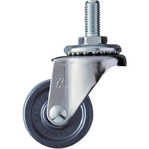 Hammer A series, screw-in, swivel, W3/8, elastomer wheel, 40mm, 420A-20U40, 1 piece