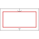 SATO SP/UN01C Common Label 4 Red Frame (Strong Adhesive) (100 Rolls) 419999041 1 Box
