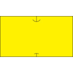 SATO SP/UN01C用 共通ラベル 2 黄ベタ(強粘)(100巻入) 419999021 1 箱