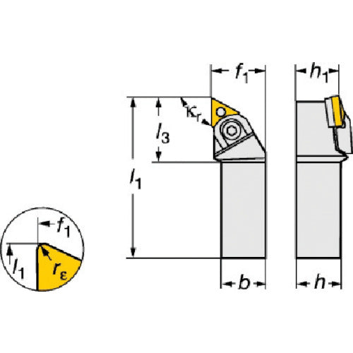 샌드빅 T-Max P 네거티브 칩용 생크바이트(210) MTGNR 3232P 22M1 1개