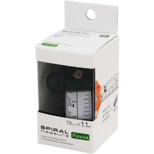 SK スパイラルメジャー 尺相当目盛 グリーン SMT-1910SGR 1 個